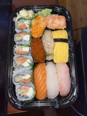 Philly Roll Spicy Scallop Spicy Tuna Salmon Stripe Bass Egg Omelet King Salmon Fluke Baby Yellowtail