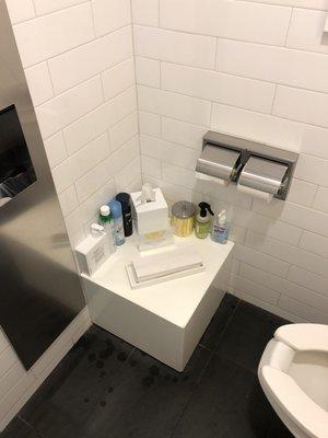 Amenities in the bathroom that anyone can use