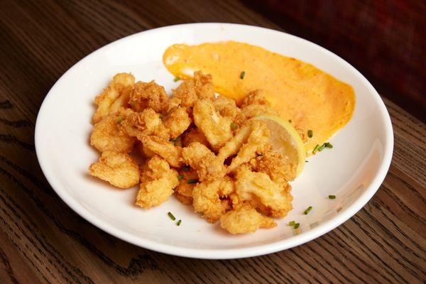 Fried Calamari & Shrimp: Calabrian Chili Aioli | Lemon