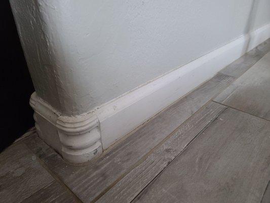 Dirty baseboards