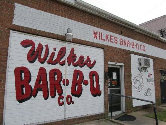 Wilkes Bar-B-Q storefront - that's  all there is!