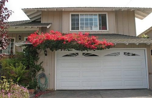 love the brand new white garage door!