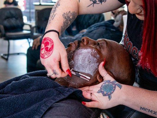 Razor face shave