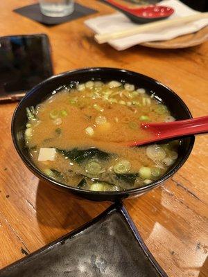 MISO SOUP (Tofu, Scallions and Wakame)