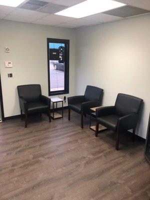 Customer waiting area