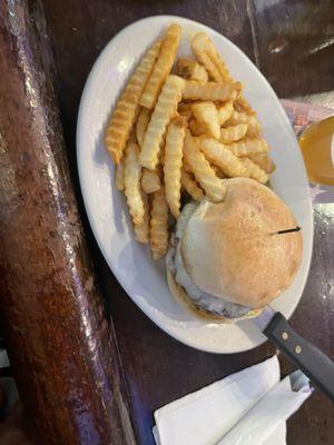 Mushroom/Swiss burger