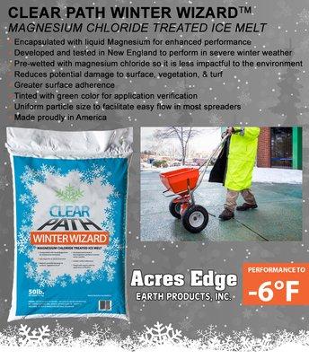 CLEAR PATH WINTER WIZARD MAGNESIUM CHLORIDE TREATED ICE MELT