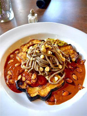 Masa pasta with 3moles and acorn squash