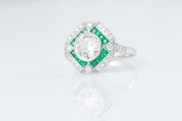 Diamond Emerald Ring