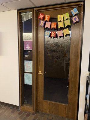 The Women's Center in Schmitt Academic Center.