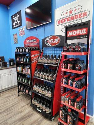 We stock Maxima, Redline, and Motul oils for all your motorcycle and UTV needs