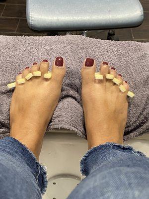 Strawberry pedicure