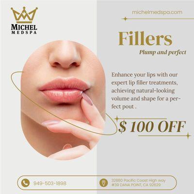 Limited-time offer--book now and enjoy  +1 (949) 503-1898
 $100 off Fillers