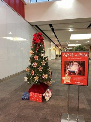 You can choose a child off the tree to purchase items for at the UPcenter for Christmas/holidays.