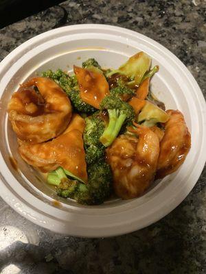 Small Shrimp and broccoli