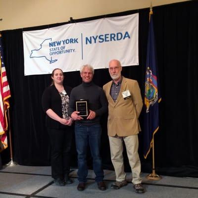 Buffalo Energy receiving the Contractor of the Year Award from New York State