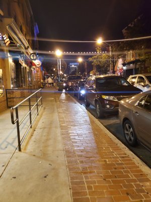 Nightlife on a Saturday in Federal Hill.