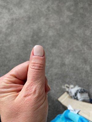 Nail isn't straight