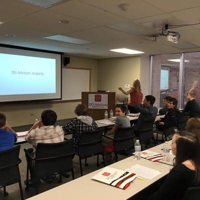 Marlene Stewart at Junior Achievement job shadow