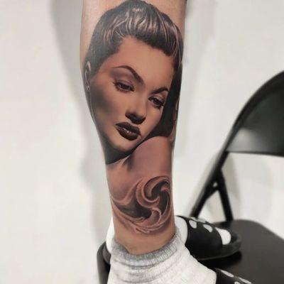 Beautiful portrait tattoo.