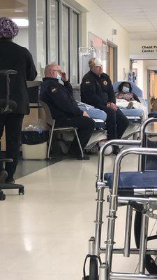 Paramedics sitting with mask not covering their noses, or their mouths at all!!