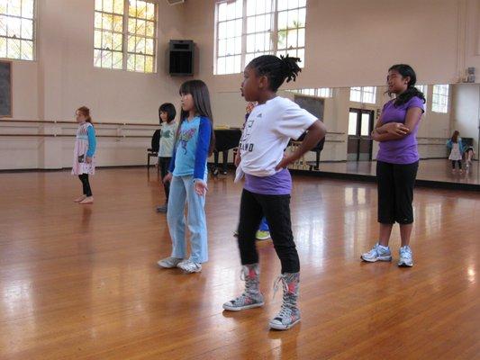 hip-hop in the dance studio