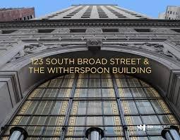 We are Noe located at 123 S Broad St. In the Witherspoon Building.