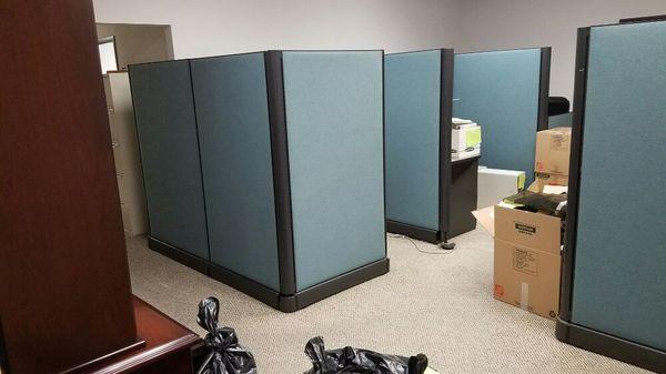 Cubicles and Office furniture, no problem! Go Junkless can remove that!