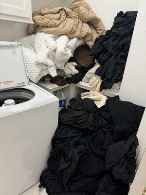 Laundry was not labeled clean or dirty