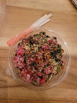 Ahi and salmon poke bowl (3 scoops)