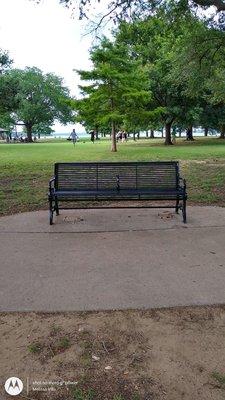 Comfy bench.