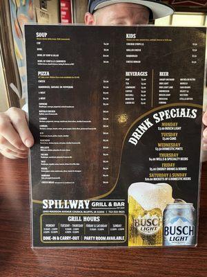 Menu side 2