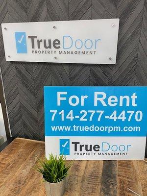 For rent sign