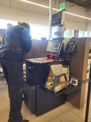 Self checkout is quick and easy