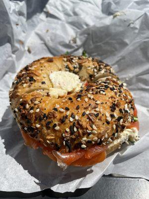 Lox sandwich