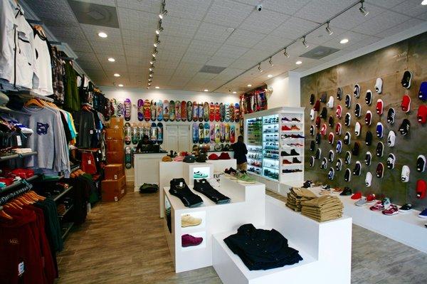 Interior of the skate shop.