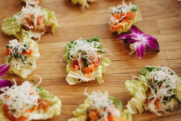 Spring roll lettuce cups