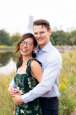 Lincoln Park Boardwalk Engagement Photographer