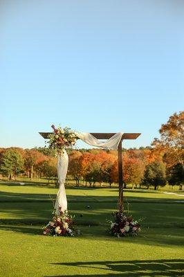 Outdoor Ceremony at The Cape Club of Sharon