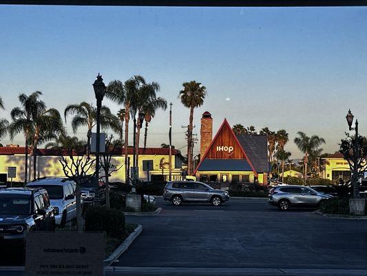 Across the street from IHOP and Knotts Berry Farm.