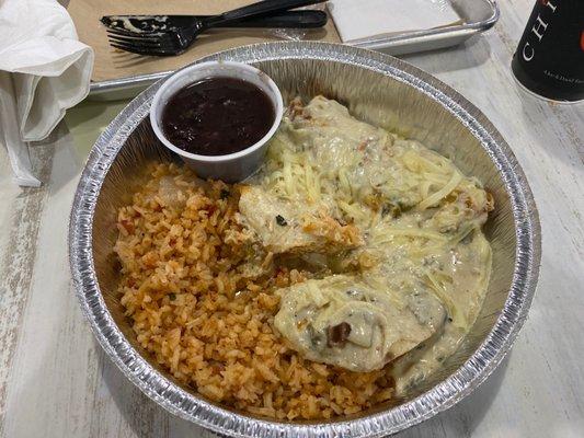 Sour Cream Chicken Enchiladas-  gross