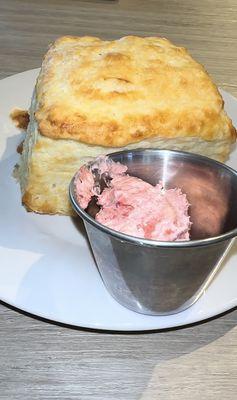 Biscuit, Strawberry butter