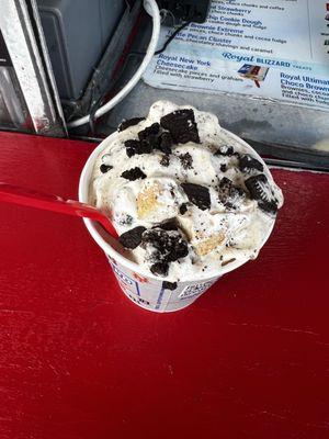 An OREO Cheesecake Blizzard Treat