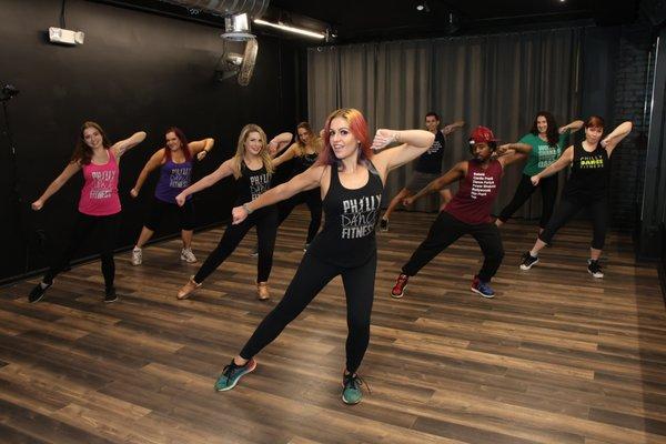 Dance Party Boot Camp, Hip-Hop, Zumba and more at Philly Dance Fitness.