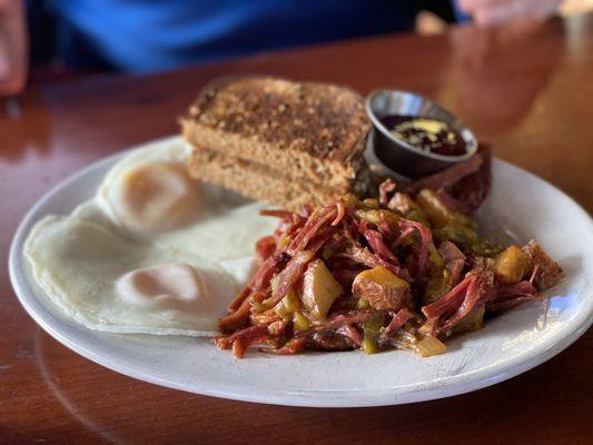 Corned Beef Hash and Eggs