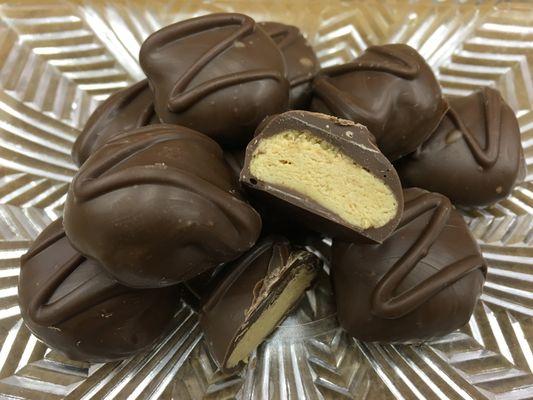 Peanut Butter Bomb available in Milk Chocolate only.