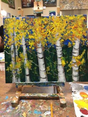 My masterpiece! Birch trees