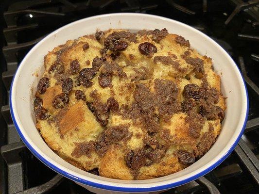 Made bread pudding with their fresh cinnamon bread loaf... so tasty!