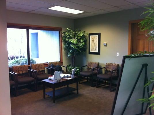 Beebe Chiropractic & Wellness Center waiting room