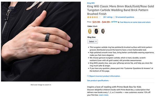 same exact ring, same material on amazon...save urself $300.